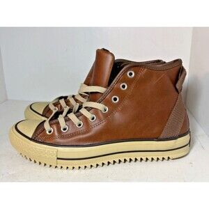 Converse Shoes Mens Sz 10 Chuck Taylor All Star Hollis Brown Leather High Top